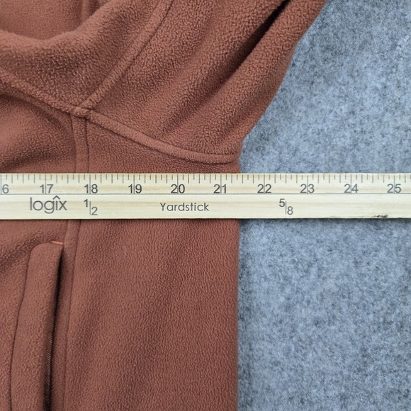 The North Face Windwall Jacket Mens Small Orange Fleece Full Zip Outdoor - Picture 13 of 16